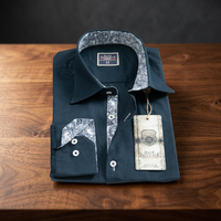 Camisa Básica Casual de Manga Larga para Hombre, 100% Algodón, Anti-Pilling, Talla Grande, Corte Regular, para Primavera