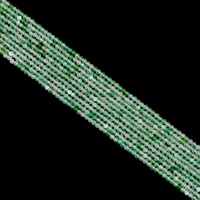 Perles Rondes Facettées en Agate Verte de Haute Qualité, Pierre Précieuse Naturelle 2/3/4 MM, Matière Première pour la Fabrication de Bijoux et la Création de Bijoux à Percer