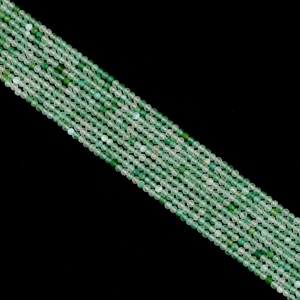 Hoa màu xanh lá cây Agate mặt hạt Chất lượng cao đá quý tự nhiên <span class=keywords><strong>2</strong></span>/3/4mm nguyên liệu cho đồ trang sức mỹ pewelry piercing đồ trang sức - Product Image 3