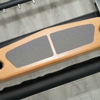 Machine de Pilates Reformer professionnelle en aluminium, noire, pour studio commercial, avec ensemble d'exercices, en promotion