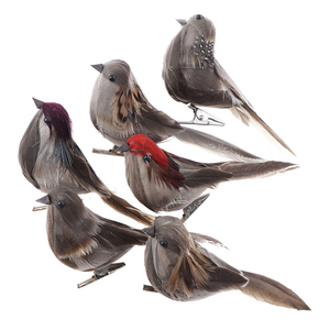 Servicio Integral de Aves Artificiales de Espuma con Plumas Vívidas, <span class=keywords><strong>Mini</strong></span> Aves Decorativas de Imitación, Modelo de Pájaro para Manualidades, Gorrión, Envío Gratis - Product Image 1
