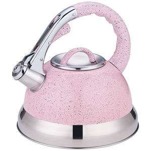 Color rosa encapsulado Fondo Cocina de Inducción usar agua de cocina de Metal OEM tetera Wistling hervidor de agua - Product Image 1