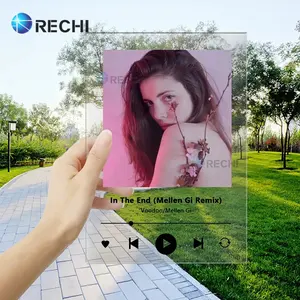 RECHI personnalisé acrylique Spotify Code musique signe affichage mur Art musique Album Plaque impression UV acrylique musique Record Art signe