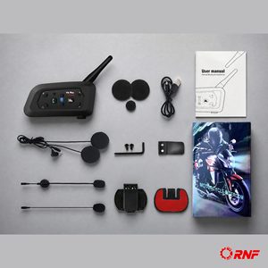 Intercomunicador para Casco de Motocicleta V6 Plus, Impermeable, con Reducción de Ruido, para 2 Motociclistas, 800m, Comunicación Full Dúplex - Product Image 6