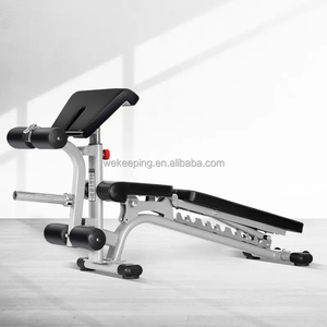 <span class=keywords><strong>Banc</strong></span> plat d'inclinaison de déclin de poids réglable de qualité commerciale avec coussin de <span class=keywords><strong>biceps</strong></span> de civière de jambe pour l'entraînement de force - Product Image 4