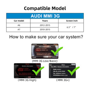 Carabc không dây Apple Carplay Android Bộ dụng cụ tự động cho <span class=keywords><strong>Audi</strong></span> xe Android Video Player <span class=keywords><strong>A6</strong></span> A7 mmi 3 gam - Product Image 2