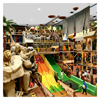 Aire de jeux intérieure commerciale innovante américaine, grande, sur le thème de la jungle, avec parc de trampolines, par Xiujiang Amusement