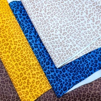 1MM Eco Gold-stamping Glitter Shiny Leopard Print PU Yangbuck Suede Faux Cuir pour DIY Sacs Rembourrage & Artisanat