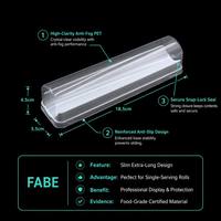 Boîte de boulangerie en plastique PET transparente jetable de qualité alimentaire, personnalisable, pour pain long et gâteau éponge, vente en gros