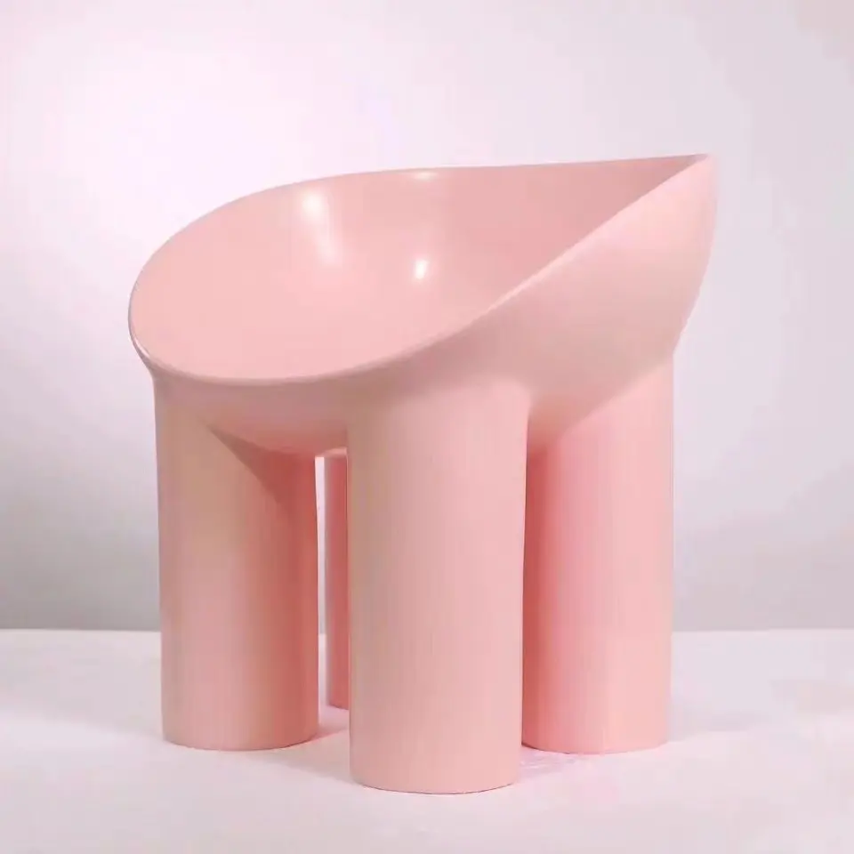 Sillón de comedor moderno bonito diseño bonito rosa