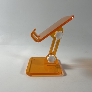 Soporte de Teléfono Acrílico Transparente Naranja, Ajustable, para Escritorio, Moderno, Venta Caliente - Product Image 3