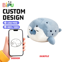 Peluche personnalisée populaire et mignonne en forme de phoque, jouet en peluche, coussin de sommeil confortable en coton PP, fabricant OEM