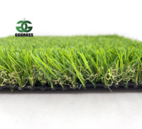 Gazon artificiel haute densité 4 couleurs |   Tapis d'herbe artificielle résistant aux UV pour l'aménagement paysager extérieur, herbe artificielle en 4 couleurs