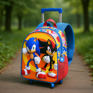 Mochila 3D con Ruedas de Sonic The Hedgehog Shadow, Tamaño Pequeño, Multicolor - Product Image 3