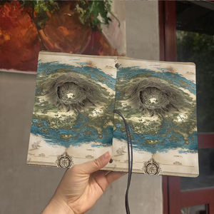 Cuaderno retro grueso de 160 páginas, ideal para notas de estilo de cliente de <span class=keywords><strong>peluqueros</strong></span> y horarios de citas con mapa de un volcán - Product Image 6