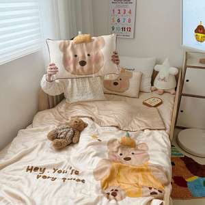 Haute qualité Lyocell enfants bébé literie impression numérique taie d'oreiller dessin animé Textiles <span class=keywords><strong>de</strong></span> maison été couette grossiste - Product Image 3