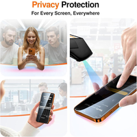 Protection d'écran en verre trempé anti-espion 28 degrés 0,33 mm avec alignement automatique et boîte de dépoussiérage pour iPhone 17 16 15 14 13 12 Pro Max