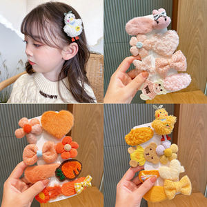 Fabrika doğrudan satış popüler sevimli kumaş çocuk kaliteli çiçek saç klipleri saç için setleri - Product Image 2