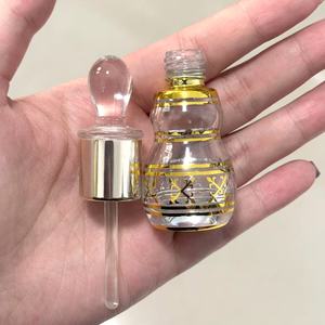 12 毫升阿拉伯风格香油瓶，UV 雕刻精油玻璃瓶，带玻璃棒，定制包装盒 - Product Image 5