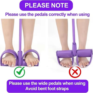 Huyo OEM Tube Ankle <b>Pullers</b> Upgrade Exercise Equipment Foot Resistance Bands Handle Women Men Tension Ropes - Product Image 5