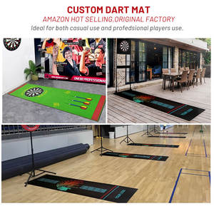 Индивидуальный ковер для дротиков, Противоскользящий коврик с логотипом, коврик для дротиков с принтом в помещении - Product Image 4