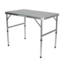 Table pliante en aluminium léger personnalisée de 90cm pour le camping en plein air Meubles de plage portables de pêche de haute qualité