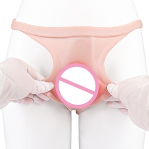 FAAK Bragas de silicona tipo T-back para personas transgénero y travestis, bragas realistas con vagina y tubo insertable, juguetes sexuales - Product Image 5