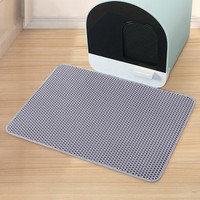 Tapis de litière pour chat durable, double couche, imperméable, pour la propreté de la maison des chats, tapis de litière pour chat en EVA