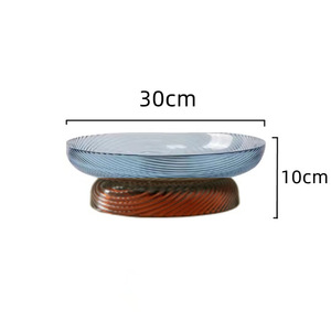 Blocage de la couleur <span class=keywords><strong>pieds</strong></span> hauts vitrail moderne créatif maison noix collation assiette de fruits - Product Image 5