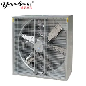 Workshop Ventilation Fan 50 Inch Direct Drive Automatic Shutter Ventilation Exhaust Fan For Workshop Warehouse