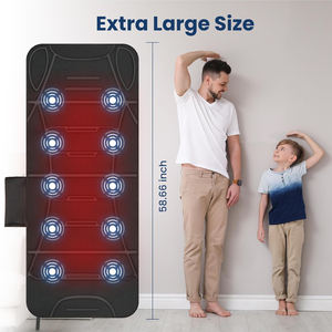 Tapis de relaxation avec moteurs de vibration thermique, zones chauffantes, arrêt automatique, coussin de <span class=keywords><strong>massage</strong></span> à vibrations réglables, uniquement coussin de <span class=keywords><strong>massage</strong></span> - Product Image 5