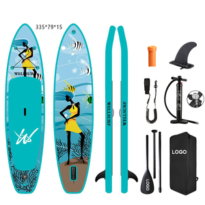 All Round335cm11ft Sup Stand up Paddle Board Surfboard Waterplay Surfing <b>Inflatable</b> With High Quality Beautiful Sea Yoga Board a - Product Image 1