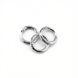 Portachiavi a Sfera da 25mm con Finitura Argento per Accessori Portachiavi - Product Image 3