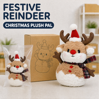 Peluche de Noël Bonhomme de Neige et Renne en Coton PP et Polyester Brodé, Tissu Ultra Doux, Anti-Stress, Vente Directe Usine, OEM ODM