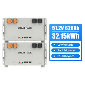 Módulo de Batería de Litio Híbrida Apilable para Montaje en Rack, 51.2V 314Ah, 16kWh, para Sistemas de Energía Solar - Product Image 3