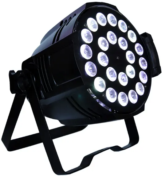 Produk Penjualan Panas 24*12W RGBWA 45in1 Lampu Par LED DMX512 Led Partai Cahaya untuk Tahap DJ Acara Cast Aluminium Par Lampu Sorot