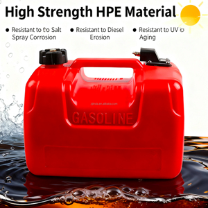 Réservoir de carburant pour moteur hors-bord en HDPE durable de 12 L avec bouchon ventilé étanche certifié pour les petits bateaux - Product Image 6