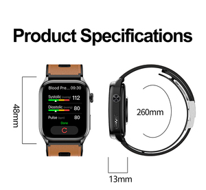 Montre connectée S101 avec pompe à air, écran AMOLED, ECG, fréquence cardiaque, pression artérielle, surveillance de la température, suivi de la santé avec airbag - Product Image 6
