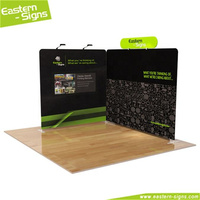 Support de vêtements portable en aluminium pliable sans outil Eastern Signs, présentoir pour stand d'exposition 10x10