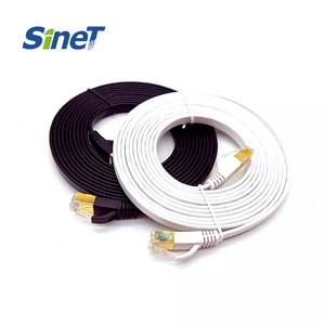 สายแพทช์ CAT6หุ้มฉนวน <span class=keywords><strong>FTP</strong></span> แบน10Gpbs สายอีเธอร์เน็ตความเร็วสูงทำจากทองแดงมีหลายสีให้เลือก RJ45แมว6แมว8 - Product Image 1