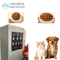 Machine d'extrusion et de soufflage à double vis à couple élevé continu pour aliments nutritionnels pour animaux / aliments pour animaux de compagnie