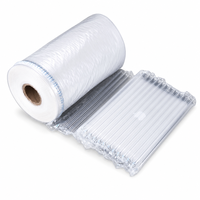 Rouleau de film d'emballage gonflable à colonnes d'air, coussin amortissant, protection contre les chutes, enveloppe à coussin d'air pour bouteille de vin, verrerie