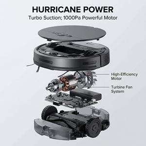 Aspirateur robot à eau et à sec en promotion pour le nettoyage des sols avec une puissance d'aspiration de 1000 Pa - Product Image 4