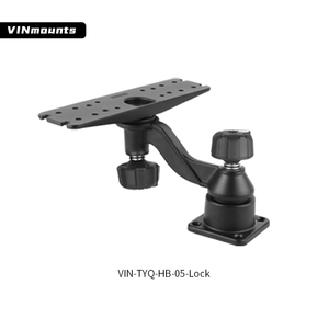 Support de bras oscillant horizontal de 6 pouces avec verrouillage par clé, compatible avec les détecteurs de profondeur Lowrance, Humminbird, Raymarine VIN-TYQ-HB-05-Lock - Product Image 1