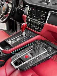 Pour Porsche Macan 2014-2017 : Amélioration de la console centrale, panneau de selle modifié, accoudoir avec retour de force tactile par vibration - Product Image 2