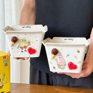 Bol en céramique Bob l'éponge et Patrick 5080, design cartoon pour enfants, pour le stockage des aliments, cadeau - Product Image 4