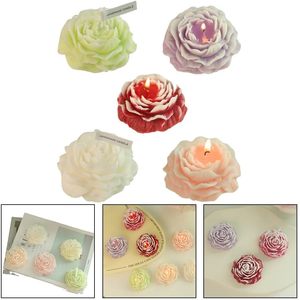 Handmade Decorative 3D Peony Flower Silicone Mold <b>Soap</b> Candle DIY Aromatherapy Perfumed Wedding Celebration Lover Gift - Product Image 3