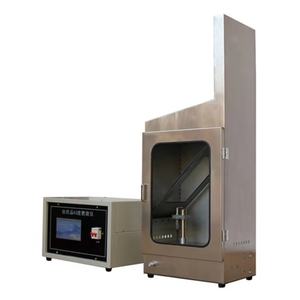 Apparecchiatura di prova di infiammabilità a combustione in tessuto di 45 gradi Tester di infiammabilità tessile camera di prova fiamma tessile - Product Image 3