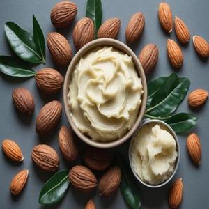 Beurre d'amande de qualité supérieure en gros, beurre végétal naturel de qualité cosmétique pour beurre corporel, crème pour le visage, lotion, baume pour les lèvres, masque capillaire - Product Image 1