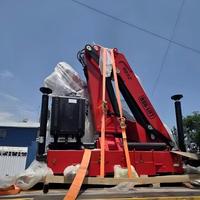 Grue montée sur chargeur de qualité supérieure, fabriquée en Chine, 5-25 tonnes, grue à flèche SQ5z Bob-lift, télécommande, 5 sections, 6 sections